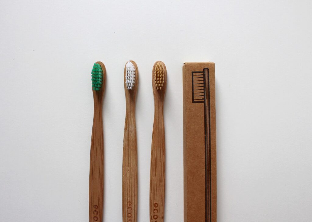 Wooden toothbrushes